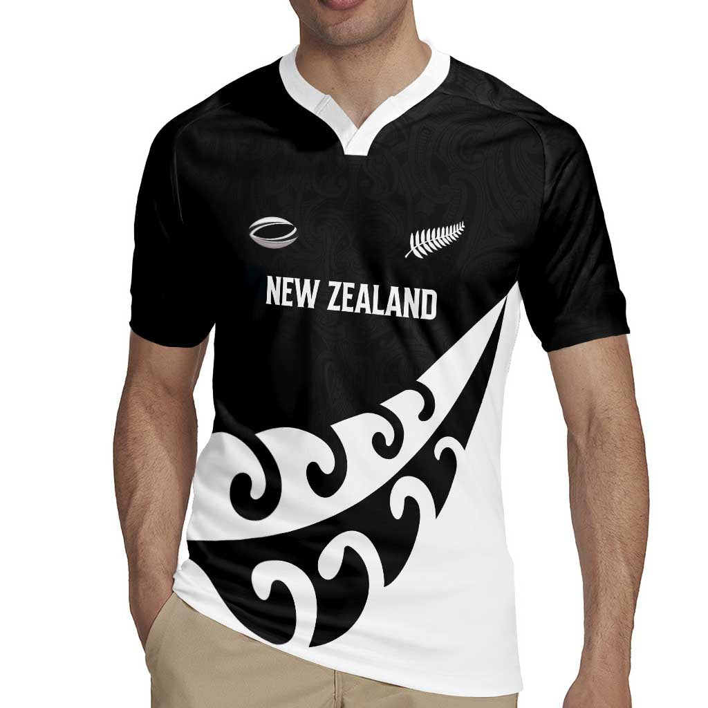 Custom NZ Rugby Rugby Jersey Koru and Silver Fern Sporty Style LT03
