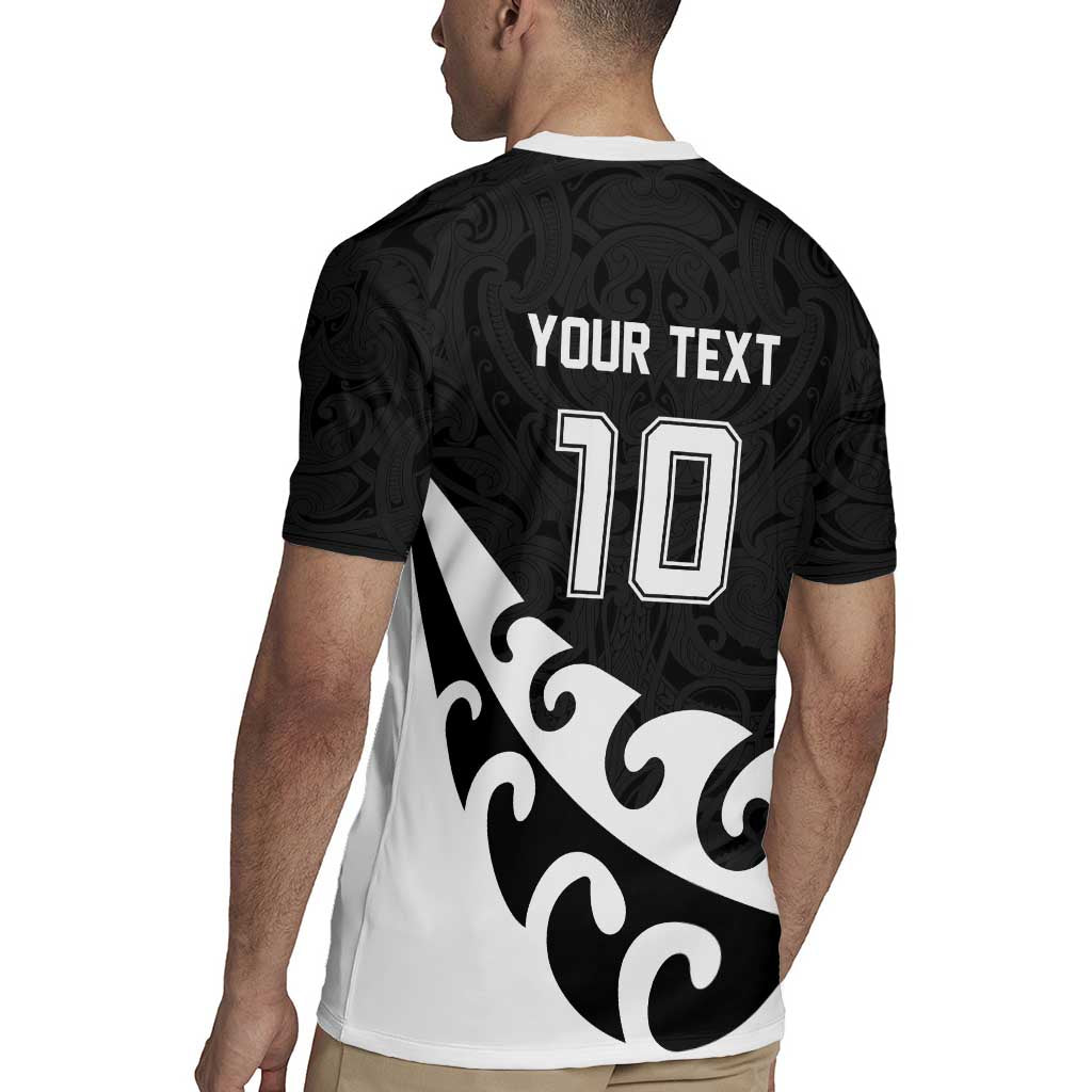 Custom NZ Rugby Rugby Jersey Koru and Silver Fern Sporty Style LT03