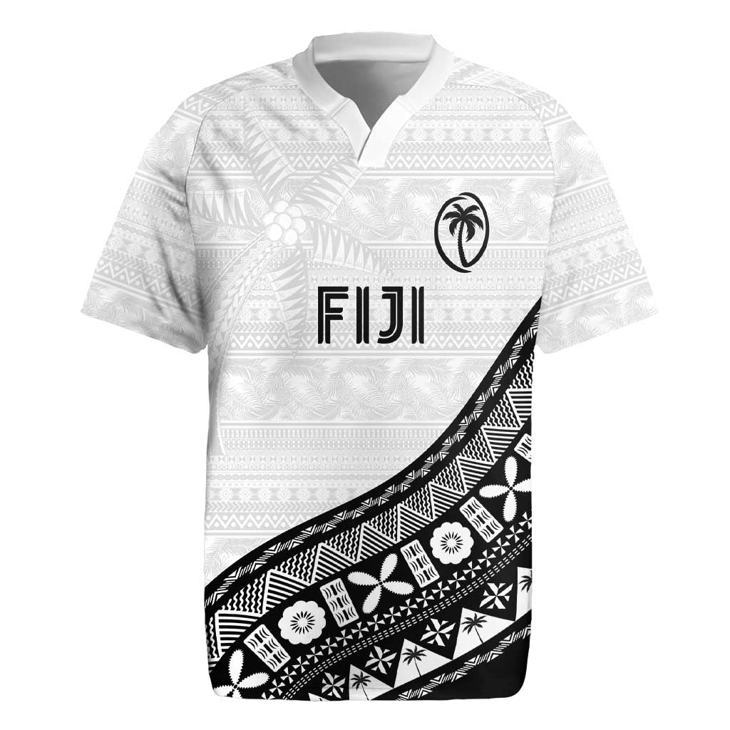 Custom Fijian Rugby Rugby Jersey Tapa Pattern and Palm Tree Tribal LT03