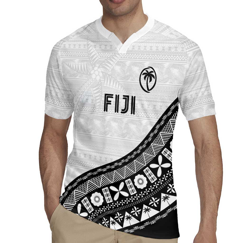 Custom Fijian Rugby Rugby Jersey Tapa Pattern and Palm Tree Tribal LT03