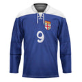 Custom Fijian Football Hockey Jersey Tapa Pattern and Shark Tribal LT03