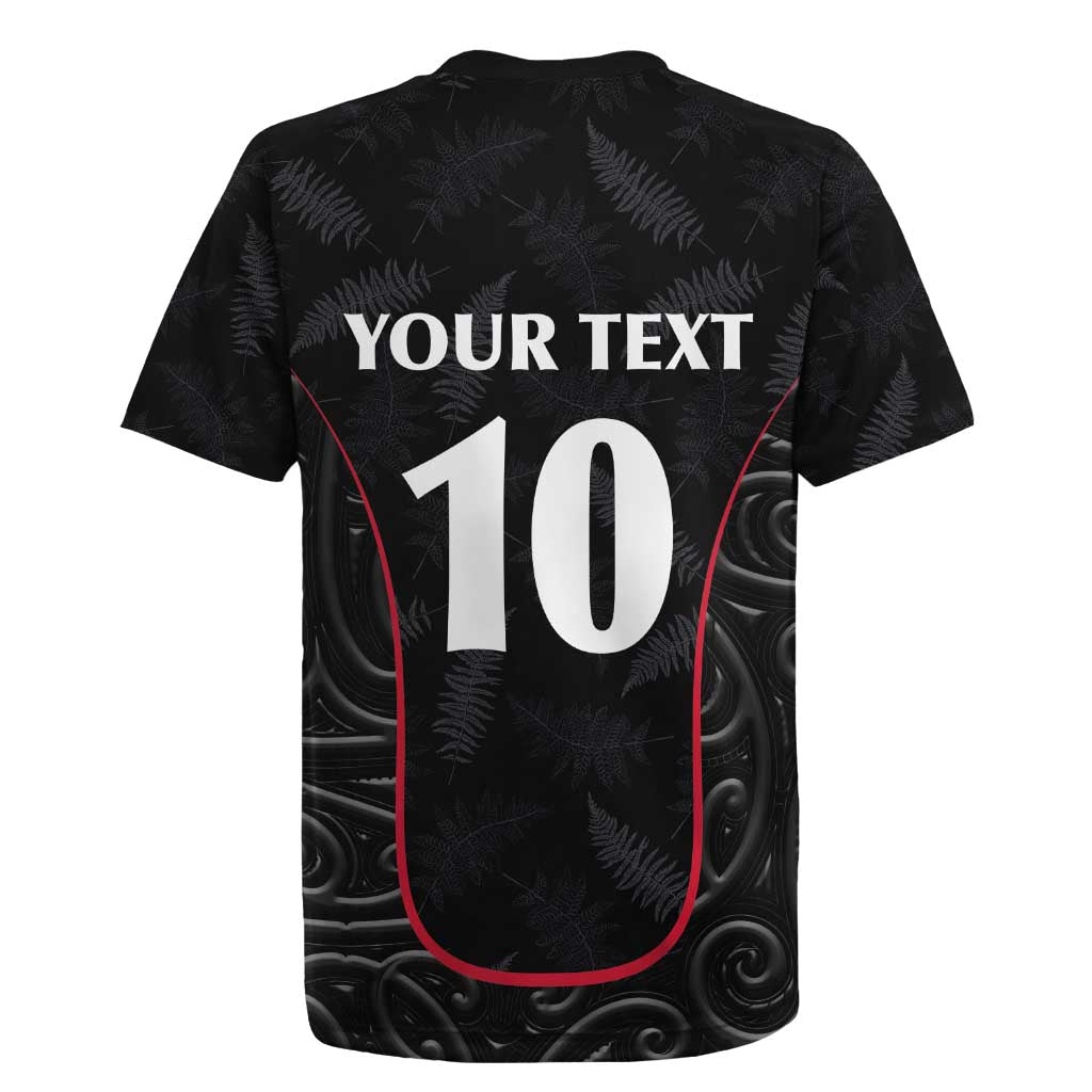 Custom New Zealand Rugby Rugby Jersey Maori All Black Championship 2024 and Silver Fern LT03