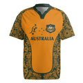 Custom Australia Rugby Championship 2024 Rugby Jersey Aboriginal Art Tattoo Pattern LT03