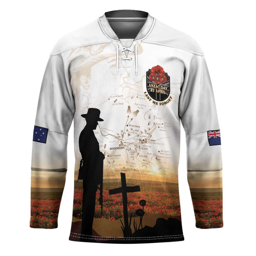 Australia And New Zealand ANZAC Day Hockey Jersey Battle Of Beersheba LT05