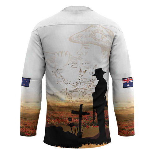 Australia And New Zealand ANZAC Day Hockey Jersey Battle Of Beersheba LT05