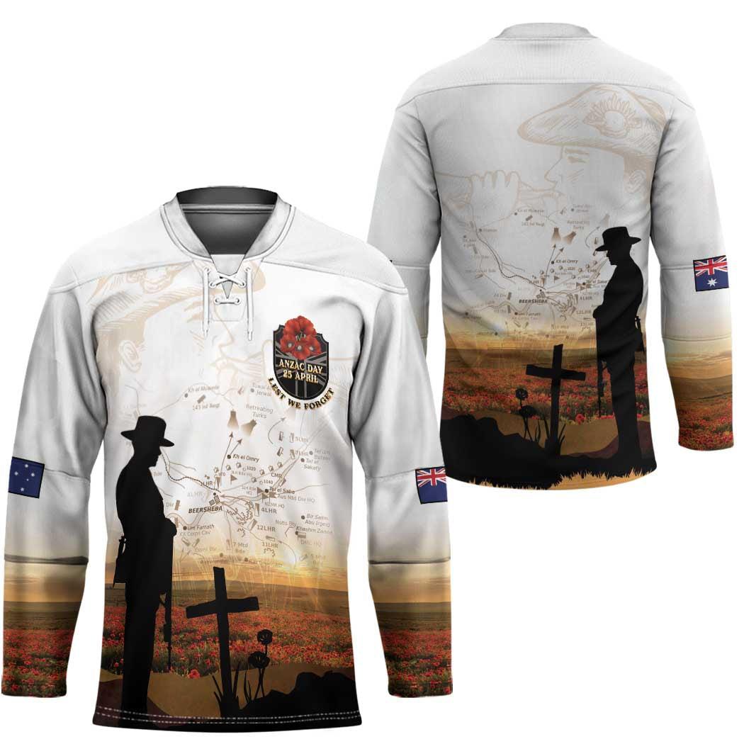 Australia And New Zealand ANZAC Day Hockey Jersey Battle Of Beersheba LT05
