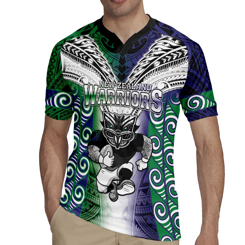 Custom New Zealand Warrior Rugby Jersey Maori Tribal Pattern LT05