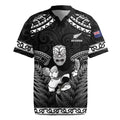 Custom New Zealand Maori Tiki Rugby Rugby Jersey Go Aotearoa Maori Pattern LT05
