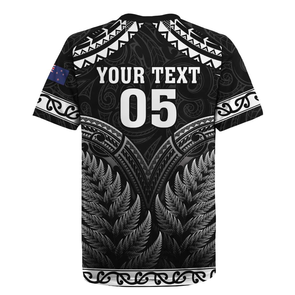 Custom New Zealand Maori Tiki Rugby Rugby Jersey Go Aotearoa Maori Pattern LT05
