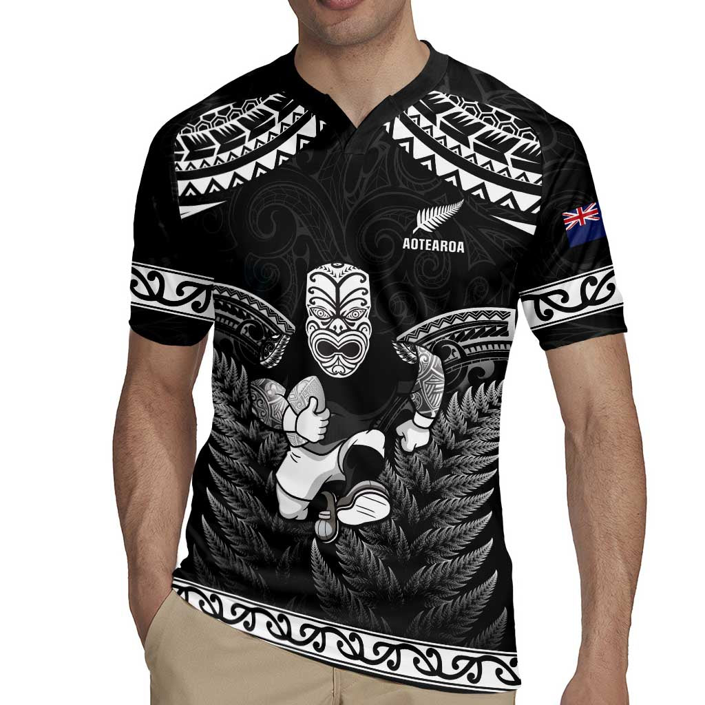 Custom New Zealand Maori Tiki Rugby Rugby Jersey Go Aotearoa Maori Pattern LT05