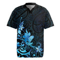 Matariki New Zealand Rugby Jersey Maori Pattern Blue Galaxy LT05