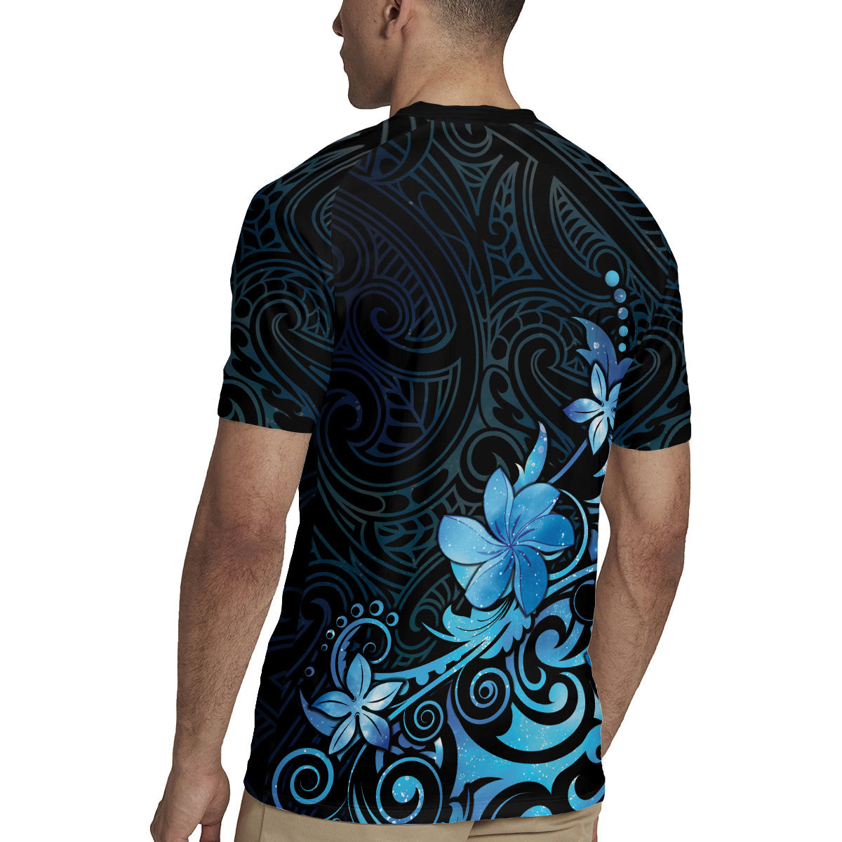 Matariki New Zealand Rugby Jersey Maori Pattern Blue Galaxy LT05