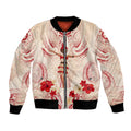 Siva Samoa Bomber Jacket Samoan Taupou With Polynesian Pattern LT05