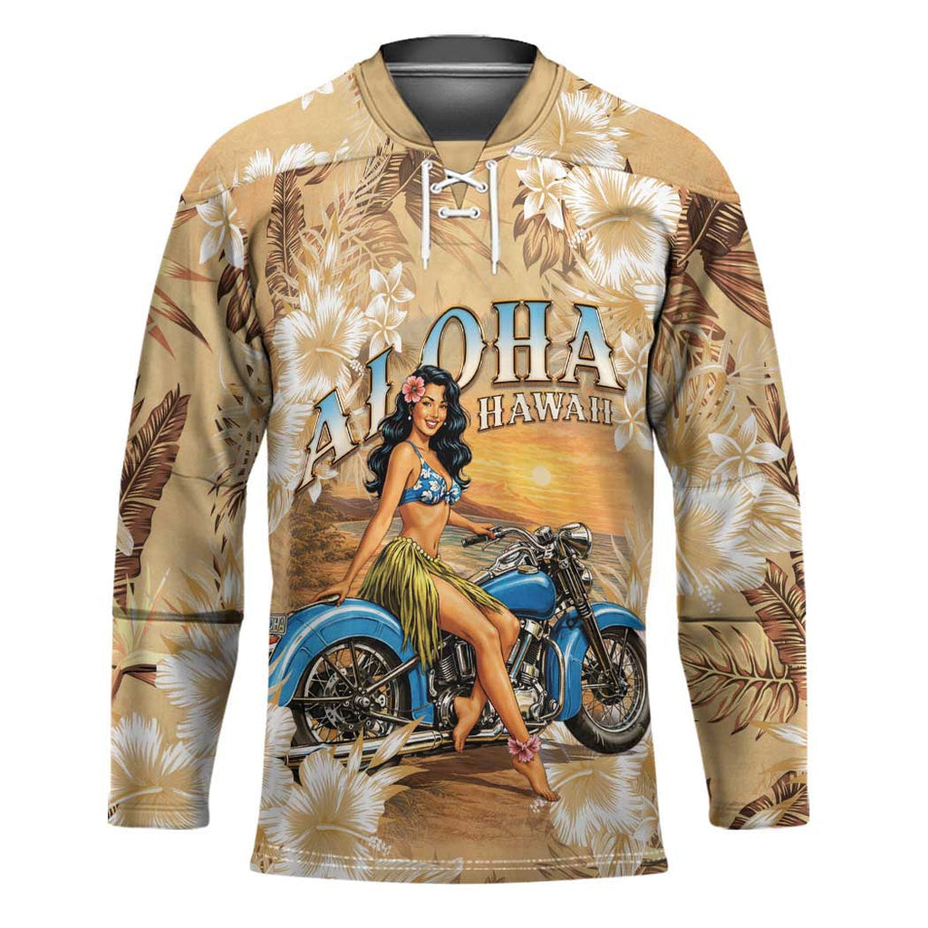 Aloha Hawaii Biker Hockey Jersey Ride To Paradise LT05