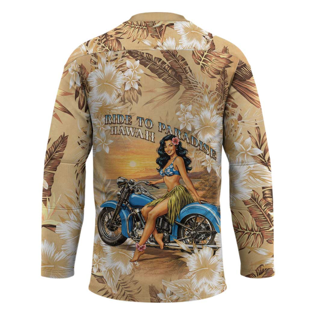 Aloha Hawaii Biker Hockey Jersey Ride To Paradise LT05
