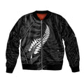 Personalised New Zealand Chur Bro Bomber Jacket Maori Koru With Silver Fern LT05