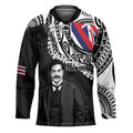 Personalised Hawaii Prince Kuhio Hockey Jersey Hawaiian Maile Lei LT05