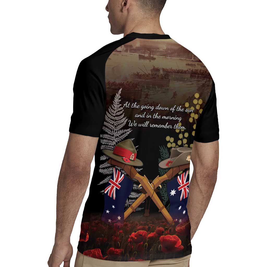 Australia - New Zealand ANZAC Rugby Jersey Gallipoli ANZAC Cove Landing LT7