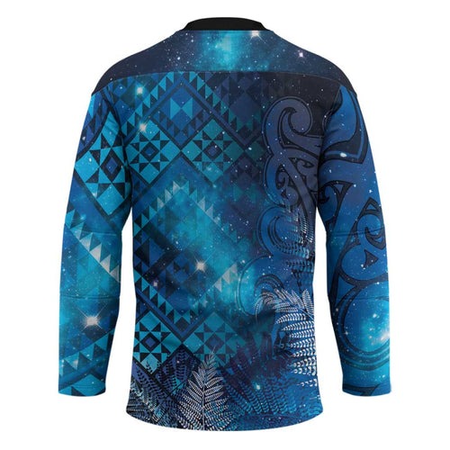 Aotearoa Taniko Matariki Hockey Jersey Cosmic Blue LT7