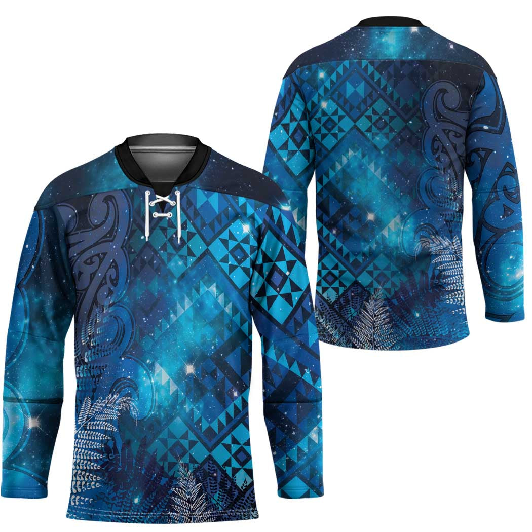 Aotearoa Taniko Matariki Hockey Jersey Cosmic Blue LT7