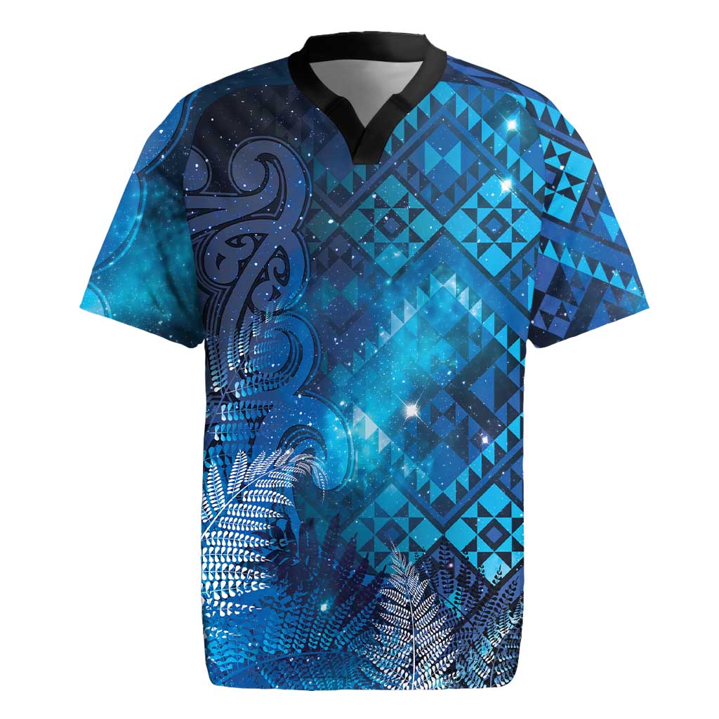 Aotearoa Taniko Matariki Rugby Jersey Cosmic Blue LT7