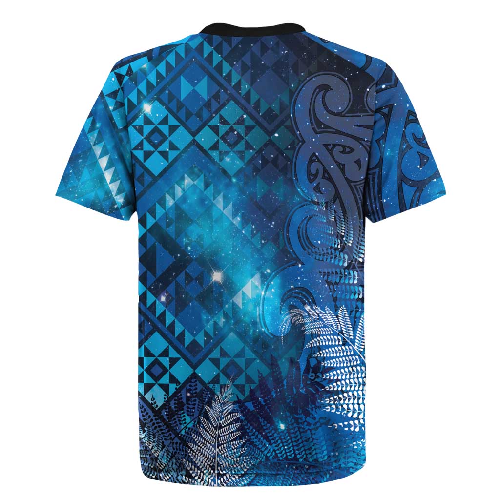 Aotearoa Taniko Matariki Rugby Jersey Cosmic Blue LT7