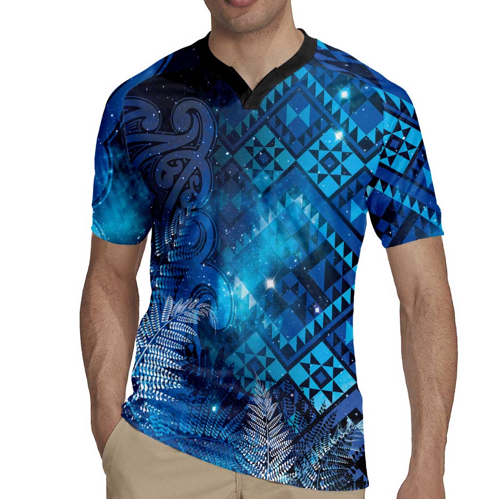 Aotearoa Taniko Matariki Rugby Jersey Cosmic Blue LT7