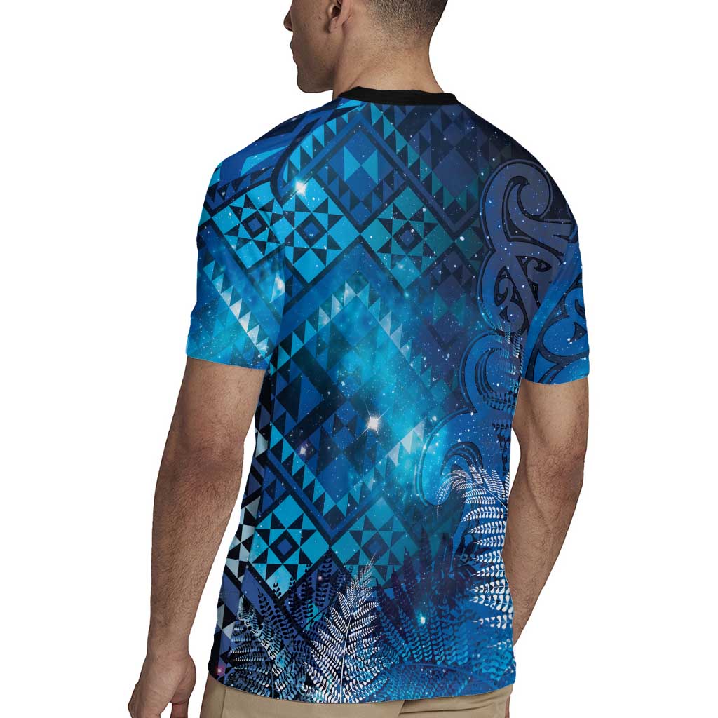 Aotearoa Taniko Matariki Rugby Jersey Cosmic Blue LT7