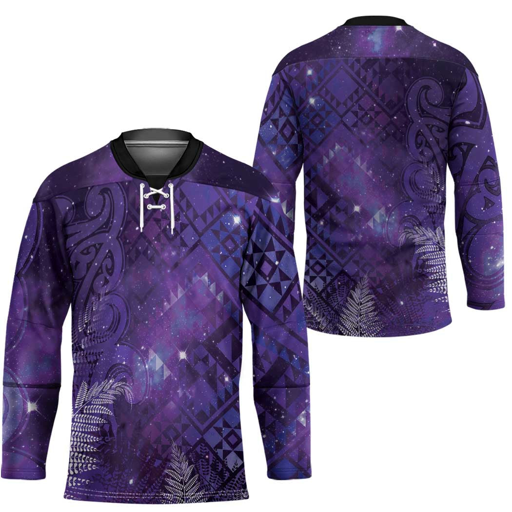 Aotearoa Taniko Matariki Hockey Jersey Cosmic Violet LT7