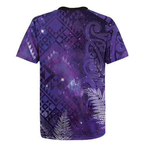 Aotearoa Taniko Matariki Rugby Jersey Cosmic Violet LT7