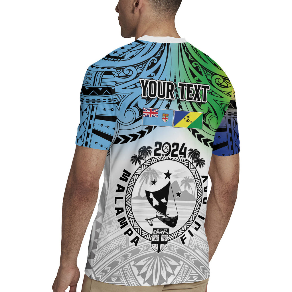 Malampa Fiji Day Rugby Jersey Gradient Style LT7