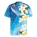 Aloha Hawaii Festive Rugby Jersey Frangipani Lace Classic - Oceanic LT7