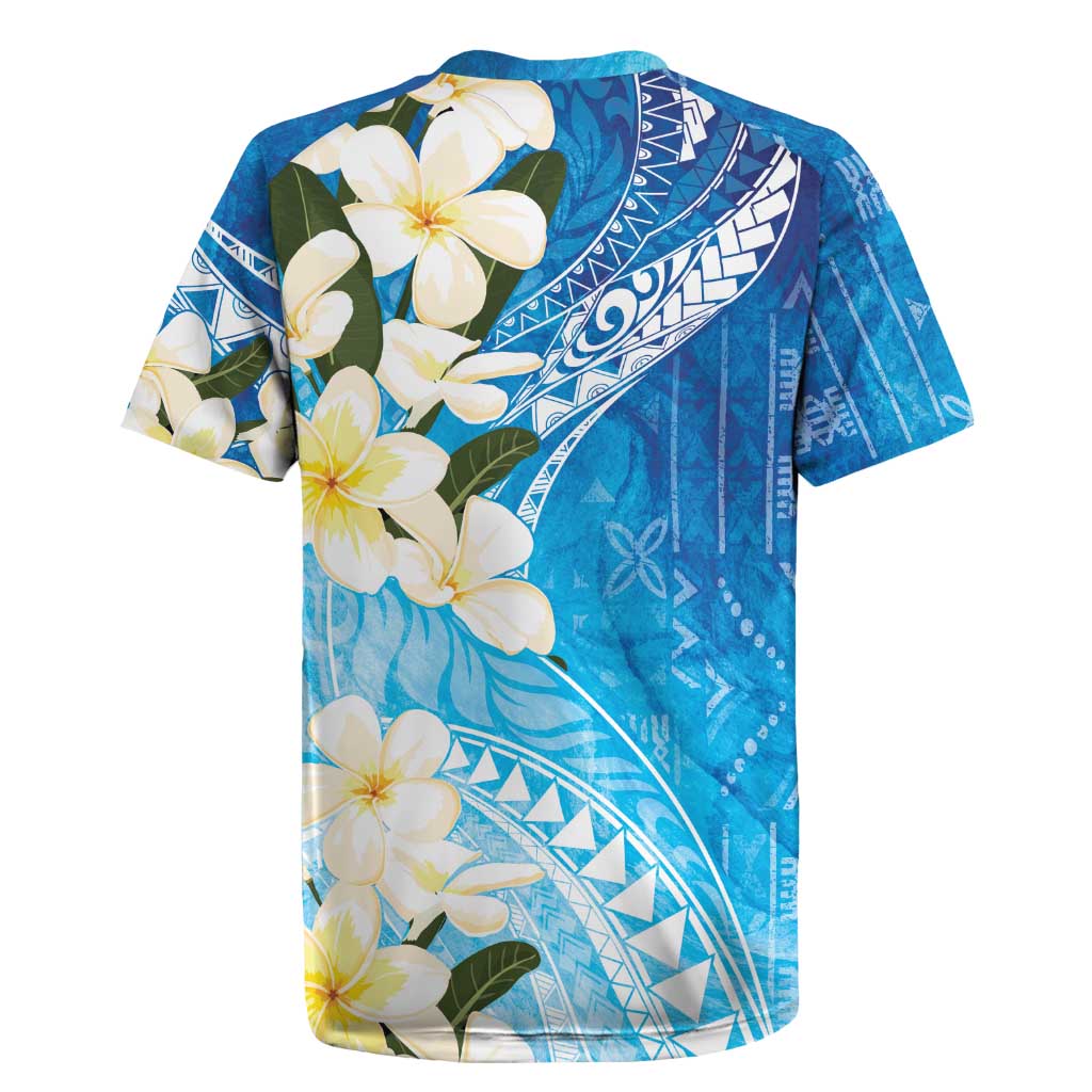 Aloha Hawaii Festive Rugby Jersey Frangipani Lace Classic - Oceanic LT7