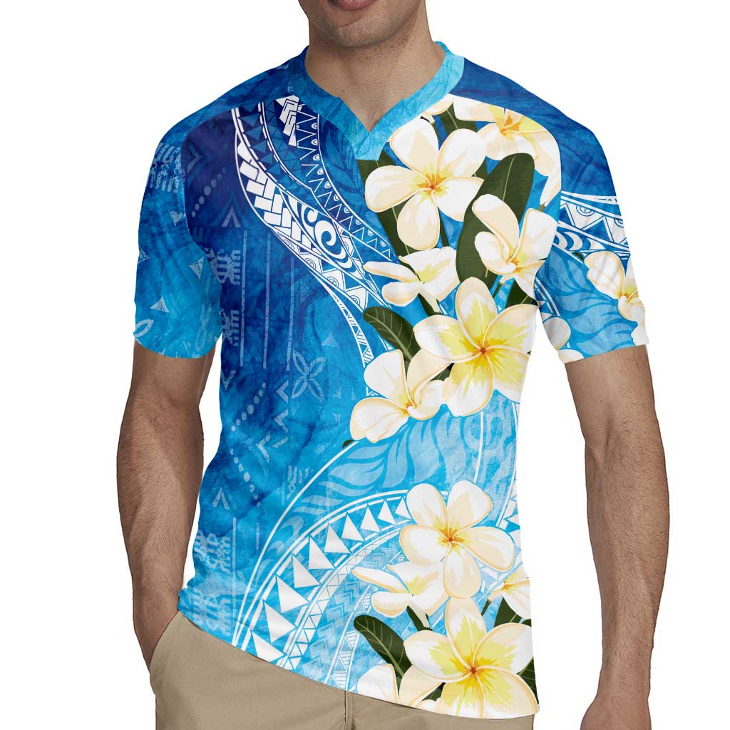 Aloha Hawaii Festive Rugby Jersey Frangipani Lace Classic - Oceanic LT7
