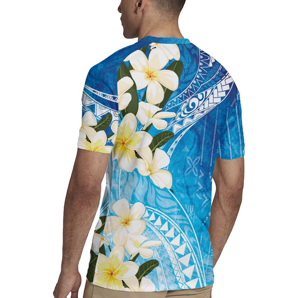 Aloha Hawaii Festive Rugby Jersey Frangipani Lace Classic - Oceanic LT7