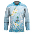 Guam Fishhook Mix Guasali Flowers Hockey Jersey Dreaming Turquoise LT7