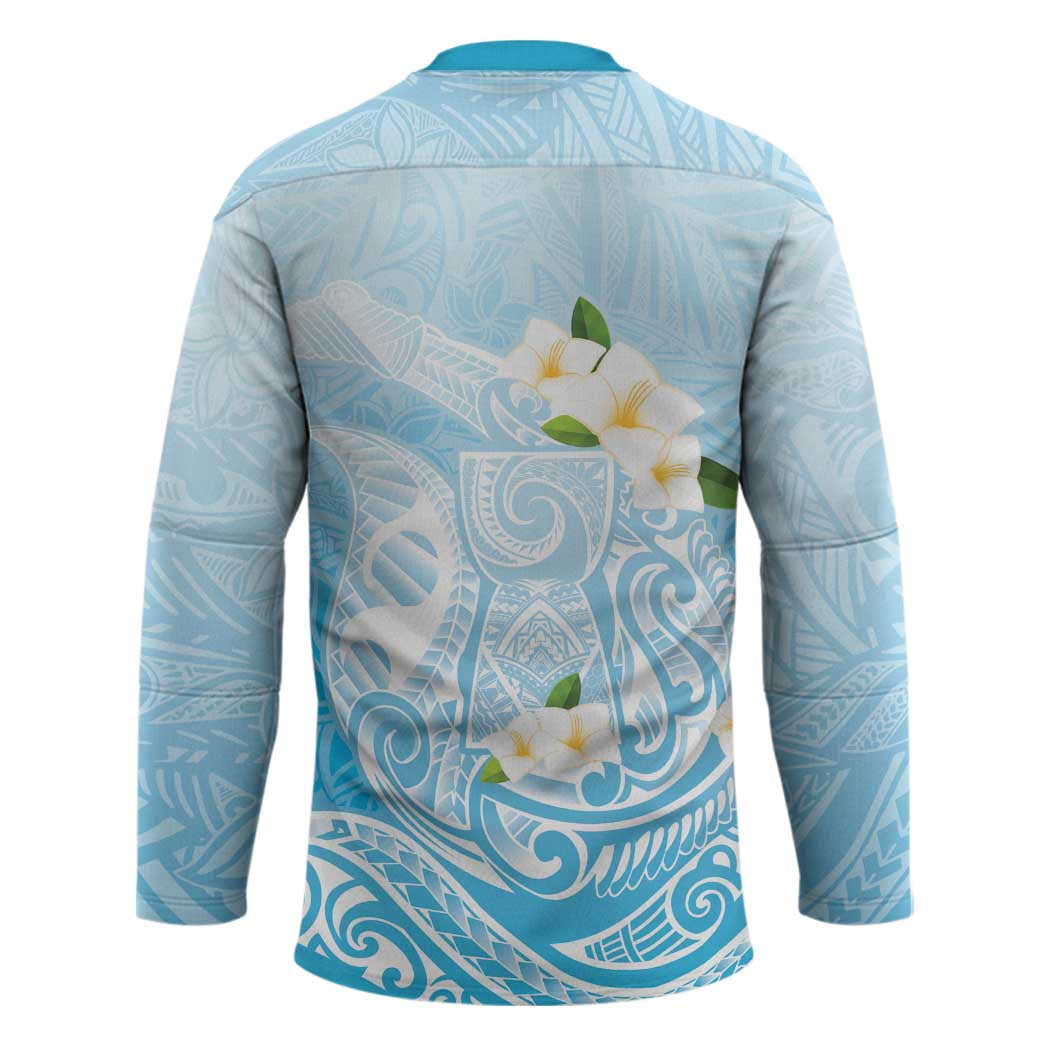 Guam Fishhook Mix Guasali Flowers Hockey Jersey Dreaming Turquoise LT7