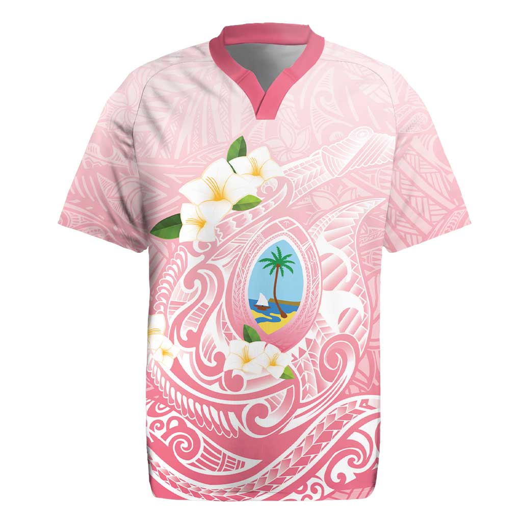 Guam Fishhook Mix Guasali Flowers Rugby Jersey Dreaming Coral LT7