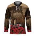 Australia - New Zealand ANZAC Lone Pine Hockey Jersey The Last Post LT7