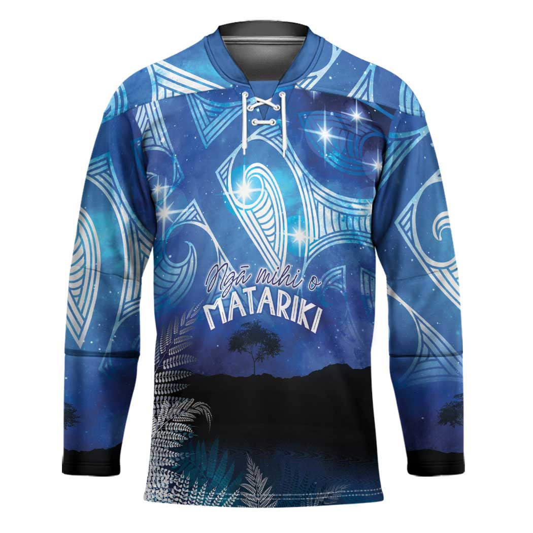NZ Maori Matariki Scenery Hockey Jersey Galaxy Sky LT7