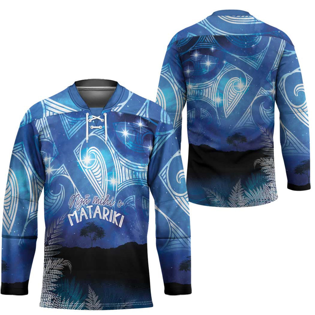 NZ Maori Matariki Scenery Hockey Jersey Galaxy Sky LT7