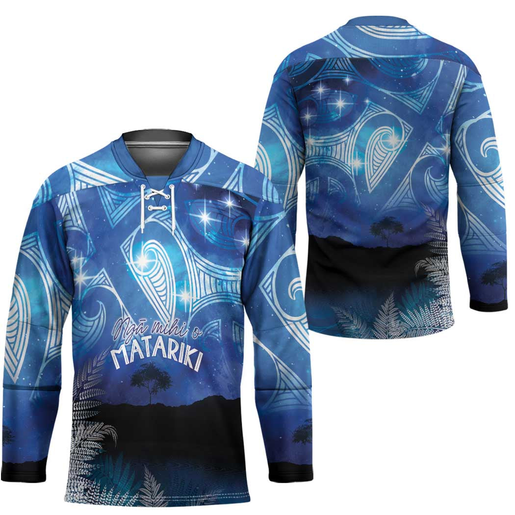 NZ Maori Matariki Scenery Hockey Jersey Galaxy Sky LT7