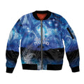 NZ Maori Matariki Scenery Sleeve Zip Bomber Jacket Galaxy Sky LT7