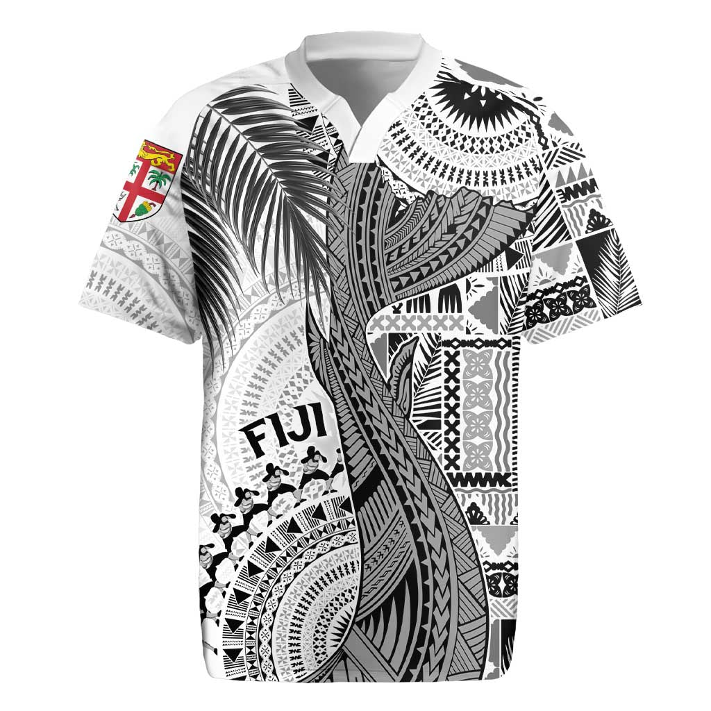 Fiji Rugby Personalised Bula Masi Rugby Jersey Fish Tail Kaivity Cibi - White LT7