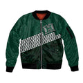 Hawaii Rainbow Warriors Alumni Custom Sleeve Zip Bomber Jacket Kanaka Arrows Tropical Vibes LT7