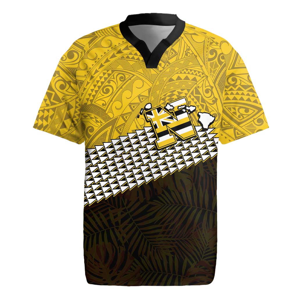 Hawaii Nanakuli High Alumni Custom Rugby Jersey Kanaka Arrows Tropical Vibes LT7
