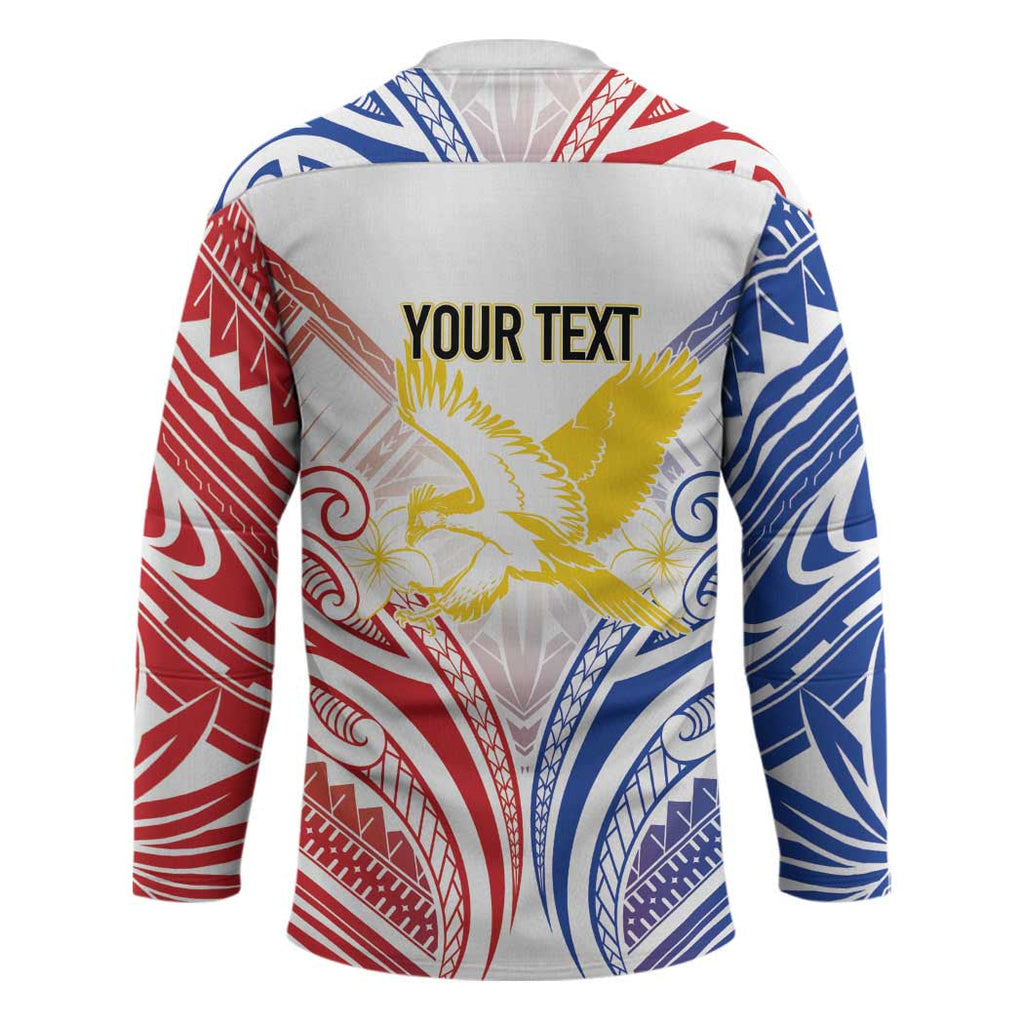 Philippines Tribal Sun Personalized Hockey Jersey Hunting Eagle LT7