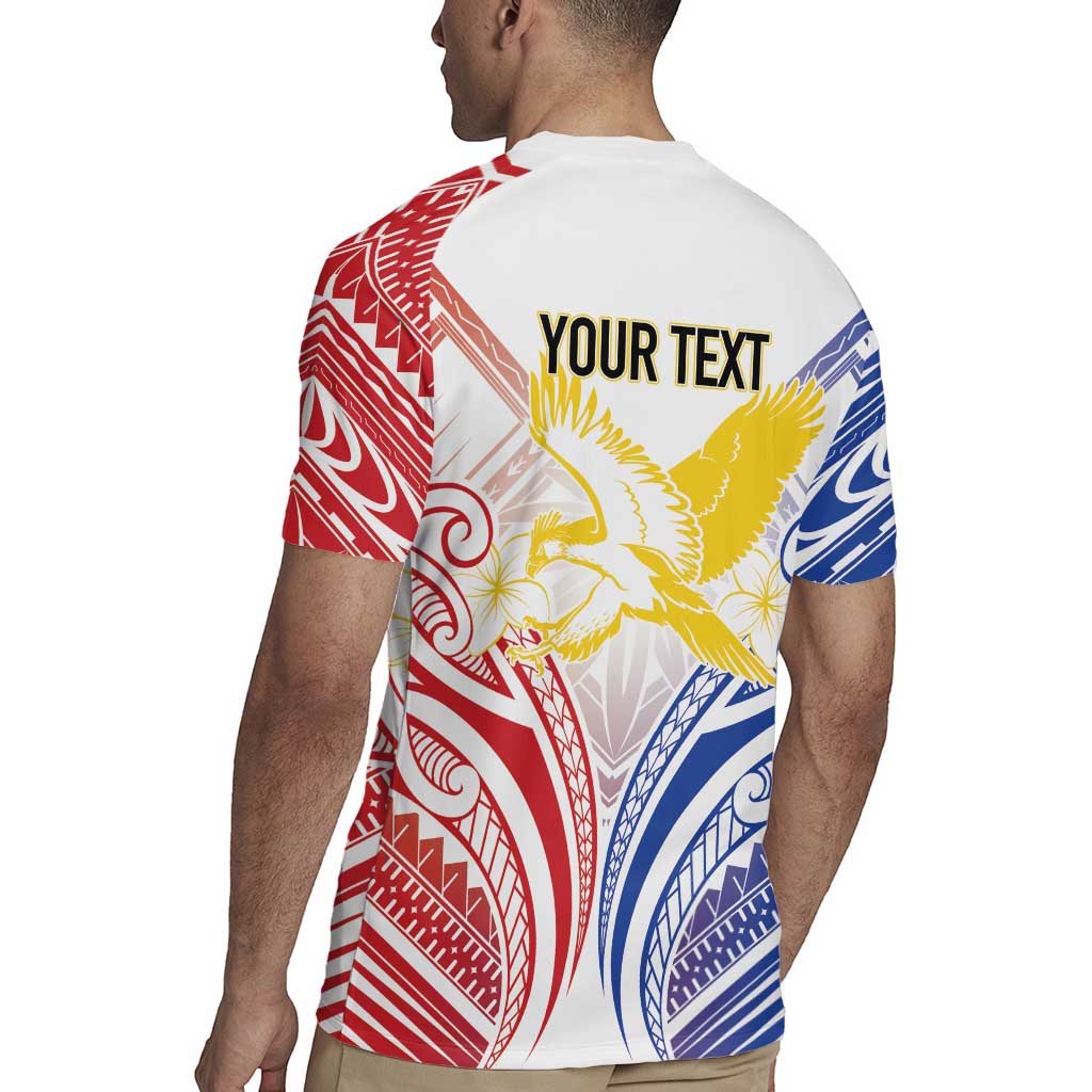 Philippines Tribal Sun Personalized Rugby Jersey Hunting Eagle LT7