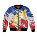 Personalized Filipino Sun and Stars Bomber Jacket Grunge Vibes LT7