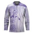 Epilepsy Awareness Hockey Jersey Maile Pikake Lokelani Crown Flower Lei Inspired LT9